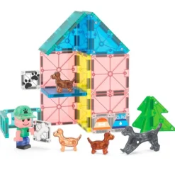 Construcción magnética 27 piezas Parque de cachorros Puppy Park - Magna-Tiles