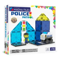 Construcción magnética 20 piezas Policía Police Patrol - Magna-Tiles