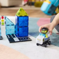 Construcción magnética 20 piezas Policía Police Patrol - Magna-Tiles