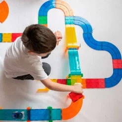 Construcción magnética pista de carreras Imanix 105 piezas - Braintoys