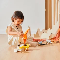 Construir dinosaurio Brachiosaurio de madera DIY - PlanToys