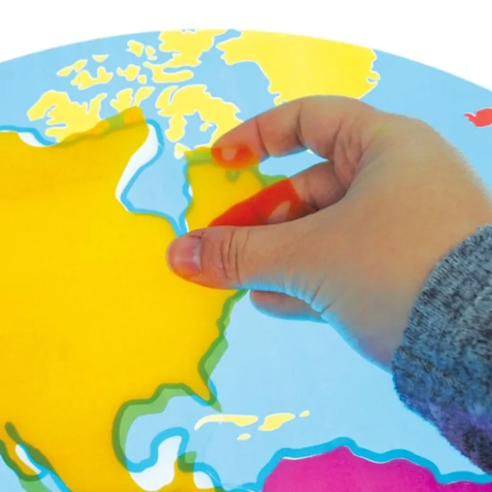 Continentes del mundo translúcidos Light & Learn - HenBea