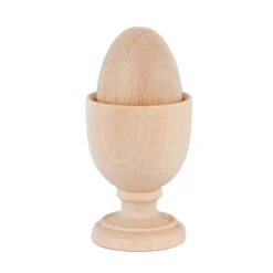 Copa y huevo de madera Montessori - Mamáluz