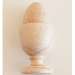Copa y huevo de madera Montessori - Mamáluz