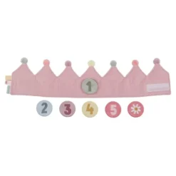 Corona de cumpleaños rosa - Little Dutch