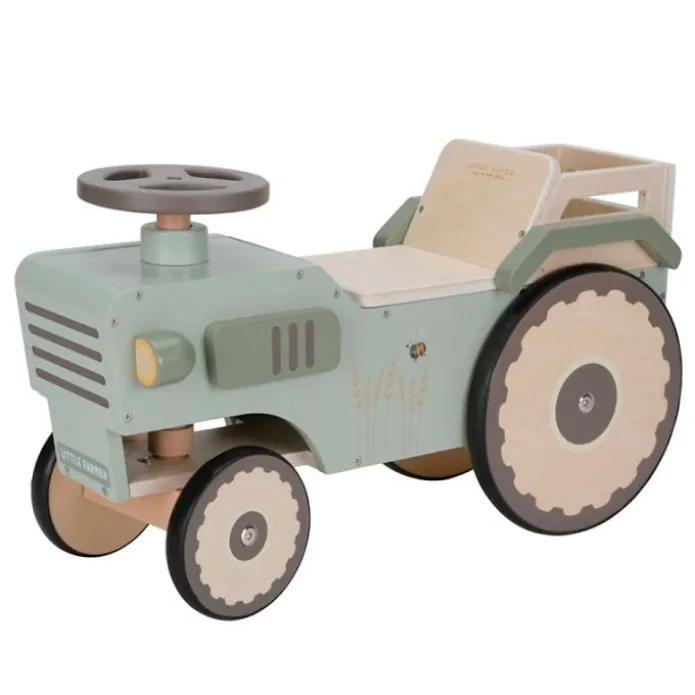Correpasillos de madera tractor Pequeña Granja - Little Dutch