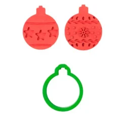 Cortador con 2 marcadores bolas de Navidad - Decora