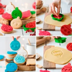Cortador con 2 marcadores bolas de Navidad - Decora