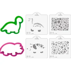 Cortadores y stencils dinosaurios - Decora