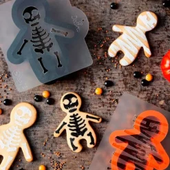 Cortadores y stencils esqueletos y momias Halloween - Decora