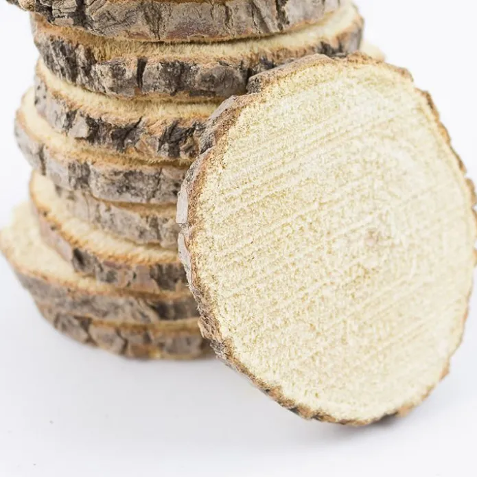 Círculos de madera 10 cm (10) - Deukaliptus