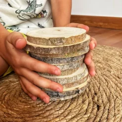 Círculos de madera 10 cm (10) - Deukaliptus