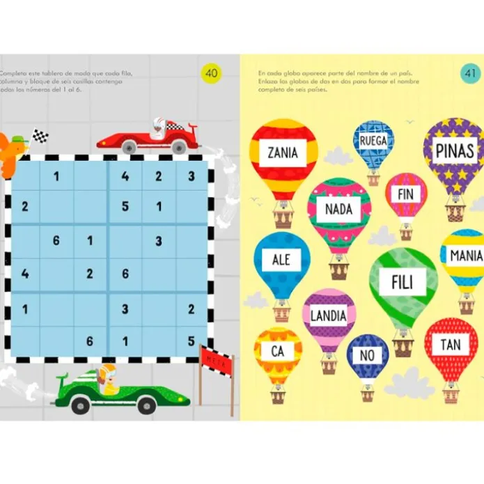 Cuaderno de pasatiempos Actividades variadas para llevar de viaje - Usborne