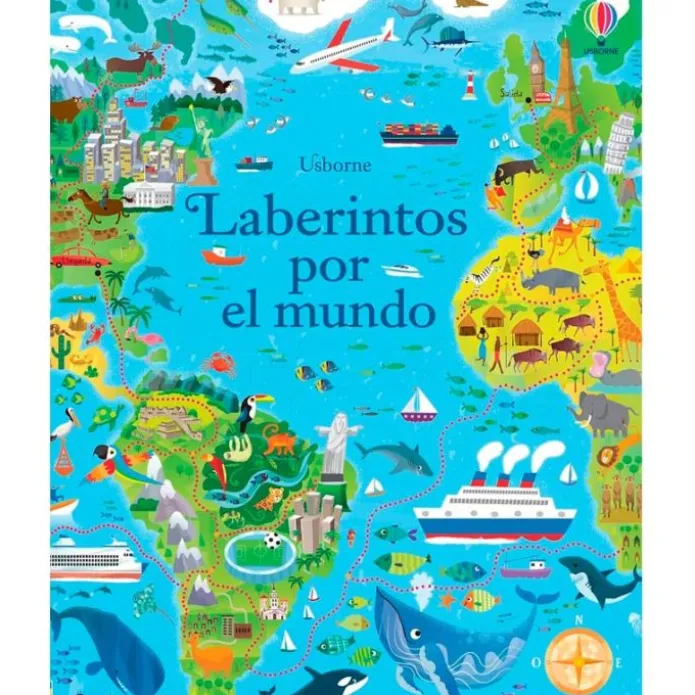 Cuaderno de pasatiempos Laberintos por el mundo - Usborne