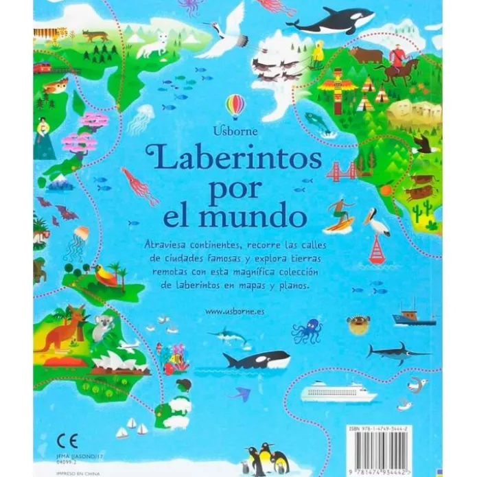 Cuaderno de pasatiempos Laberintos por el mundo - Usborne