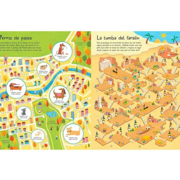 Cuaderno de pasatiempos Laberintos por el mundo - Usborne