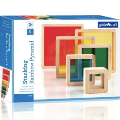 Cuadros de madera apilables arcoíris (6) - Guidecraft