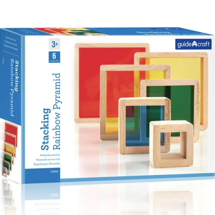 Cuadros de madera apilables arcoíris (6) - Guidecraft