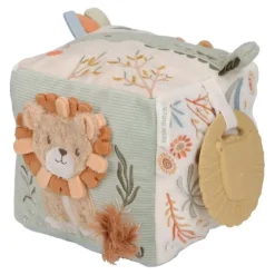 Cubo de actividades de peluche Safari Friends - Little Dutch
