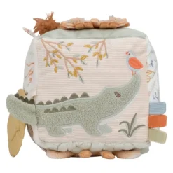 Cubo de actividades de peluche Safari Friends - Little Dutch