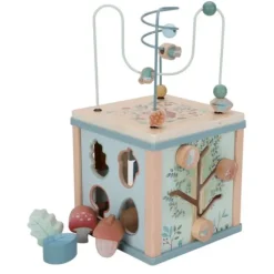 Cubo de madera con actividades Amigos del Bosque - Little Dutch