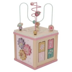 Cubo de madera con actividades Jardín de Hadas - Little Dutch