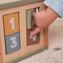 Cubo de madera con actividades Pequeña Granja - Little Dutch