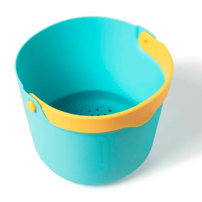 Cubo de playa con colador Bucki azul - Quut