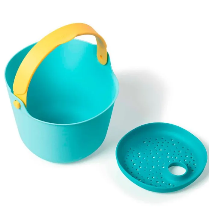 Cubo de playa con colador Bucki azul - Quut