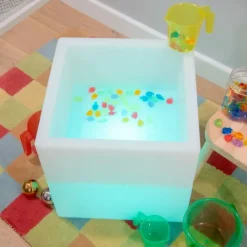 Cubo mesa de luz de LEDS para agua y arena Sensory Mood 40 x 40 cm - TickiT