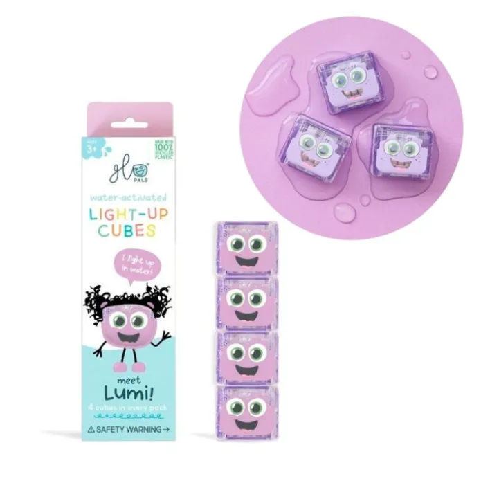 Cubos acuáticos de luz lilas Lumi (4) - GloPals