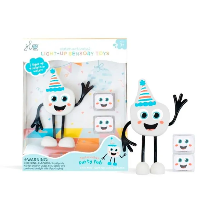 Cubos acuáticos de luz multicolor y personaje (2) - GloPals