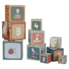 Cubos apilables con números Amigos del Bosque (10) - Little Dutch