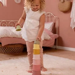 Cubos apilables con números (8) - Little Dutch