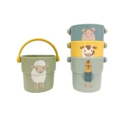 Cubos de actividades para bañera Pequeña Granja (4) - Little Dutch
