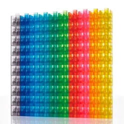Cubos de colores para construir translúcidos (100) - EDX Education