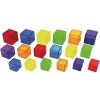 Cubos de percepción de colores translúcidos (54) - TickiT