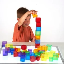 Cubos de percepción de colores translúcidos (54) - TickiT