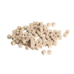 Cubos de unidades de madera para set de base 10 (100) - Wissner