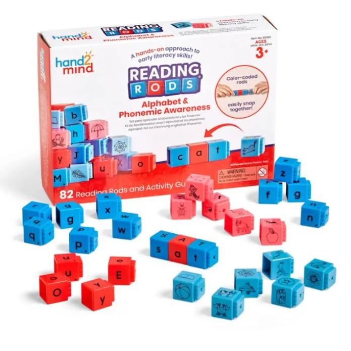 Cubos encajables para formar palabras en inglés - Hand2Mind