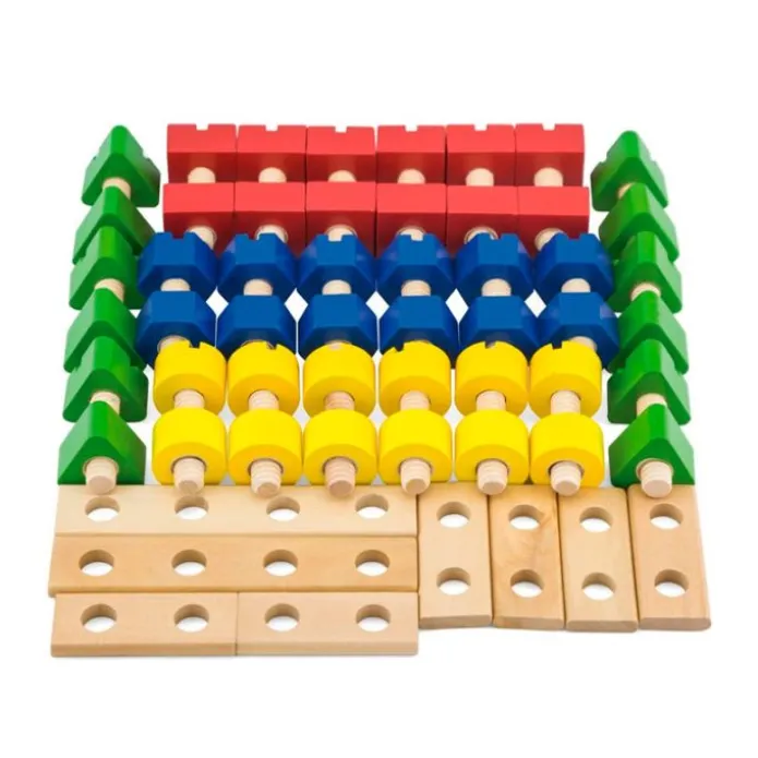 Cubo tornillos y tuercas enroscar y construir (56) - Andreu Toys