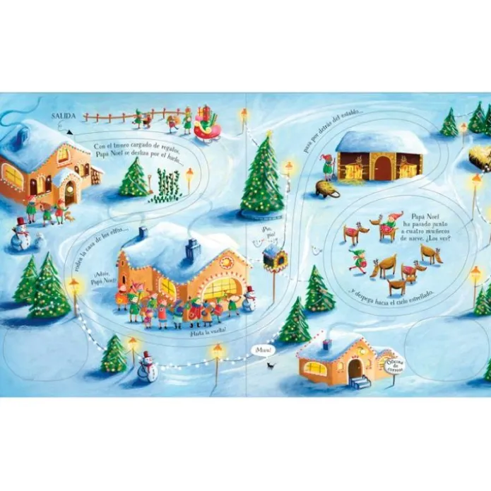 Cuento con trineo y circuitos ¡Ya llega Papá Noel!