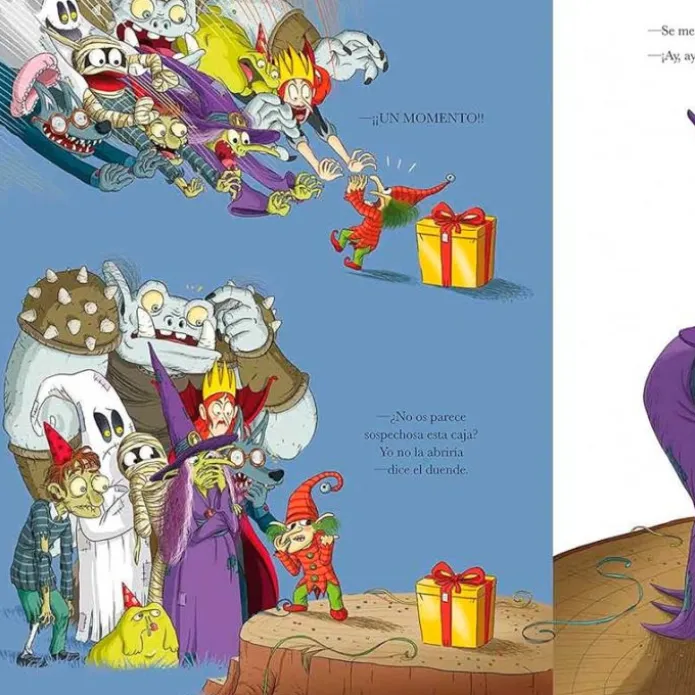 Cuento Un regalo monstruoso. Libro con solapas