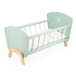 Cuna de madera para muñecas verde Zen - Janod