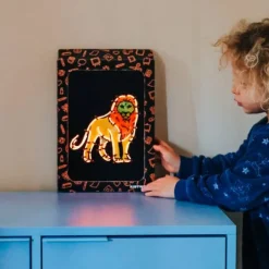 Decoración con luz naranja Kidyneon animales - Kidywolf