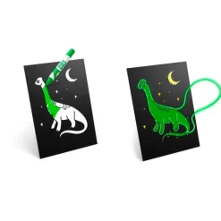Decoración con luz verde Kidyneon dinosaurios - Kidywolf