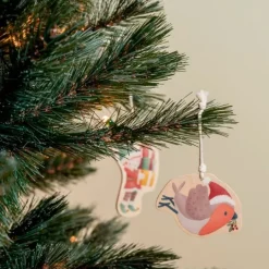 Decoraciones de madera árbol de Navidad (12) - Little Dutch