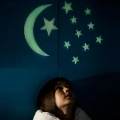 Decoraciones luminosas Luna y estrellas - Glow - 4M
