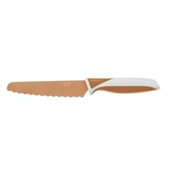 Delantal marrón lunares y cuchillo de autonomía marrón - KiddiKutter