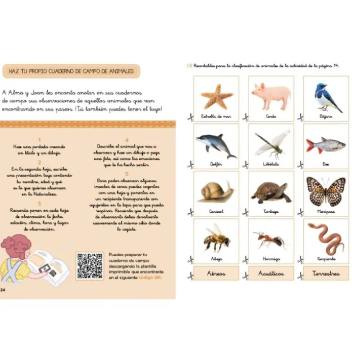 Descubre la naturaleza con Montessori: Cuentos y actividades sobre los animales - Klara Moncho - Altea